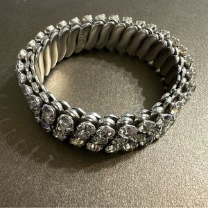 Elegant Silver Crystal Bracelet